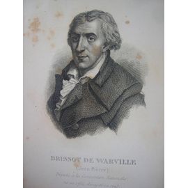 Gravure 19e Siècle (1845) Brissot De Warville
