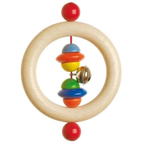 Anneau En Bois Perles Et Grelot Heimess