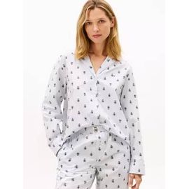 Chemise De Pyjama À Motif En Popeline