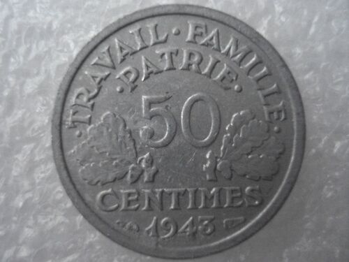 50 Centimes Francisque Légère - 1943