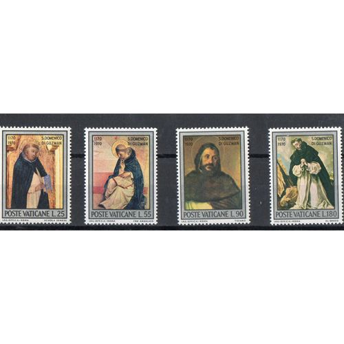 Vatican Timbres Saint Dominique De Guzman 1970