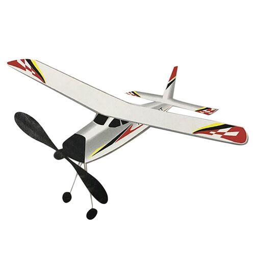Avion winding avec bande de caoutchouc de 12 pouces, Kit de jouet éducatif, cadeaux pour enfants