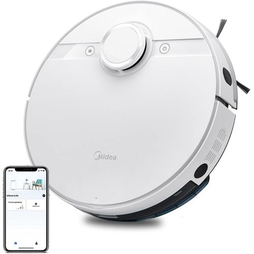 Aspirateur Robot,M7 Robot Aspirateur Laveur,Super Aspiration 4000Pa,Technologie Laser,Contrôle Avec Alexa/App,Cartographie Multi-Étages,Pour Poils Animaux,Tapis,Sol Dur