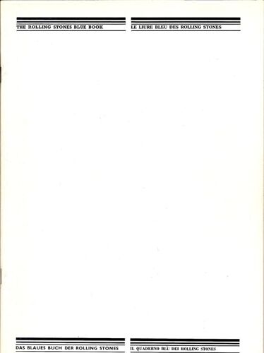 The Rolling Stones Blue Book