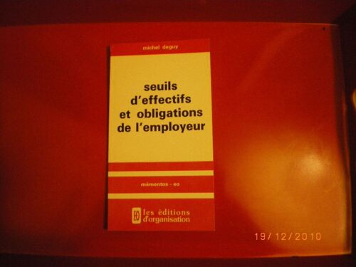 Seuils D'effectifs Et Obligations De L'employeur