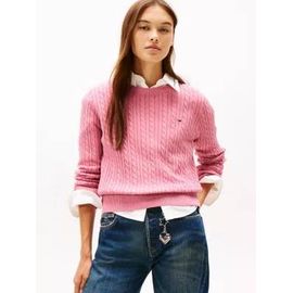 Pull Ajusté En Maille Torsadée