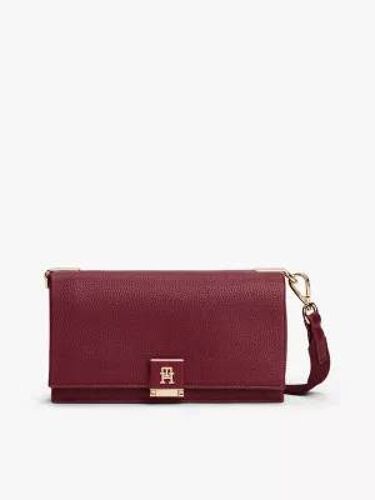 Sac bandoulière effet grain fin à TH Monogram