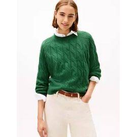 Pull Décontracté En Laine Douce Torsadée