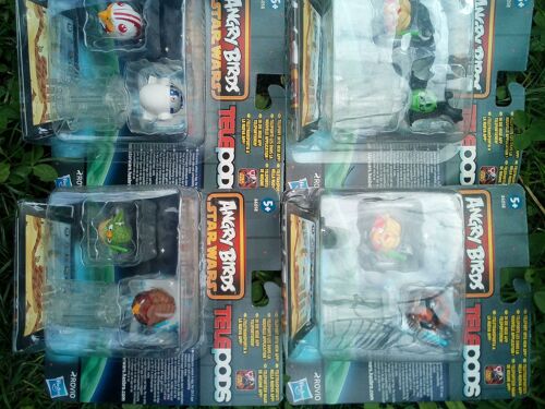ANGRY BIRDS STAR WARS - TELEPODS pack de 2 figurines et 1 socle . modele aleatoire