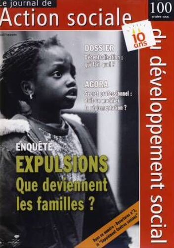 Journal De L'action Sociale Et Du Développement S.  N° 100