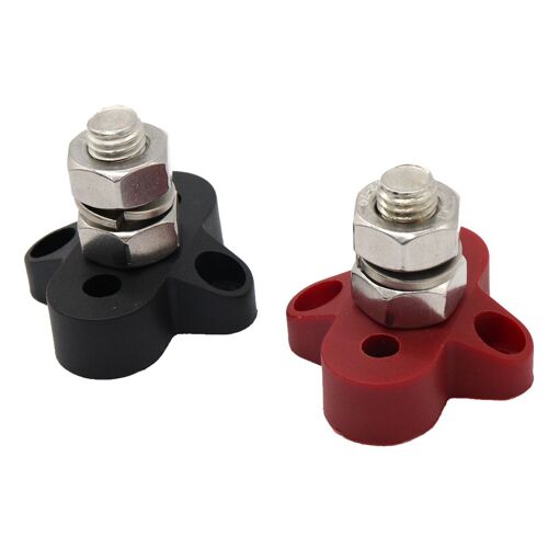 Terminal Isolé En Acier Inoxydable Marin | 2 Pièces, 3/8 Pouces, Avec Un Seul Goujon