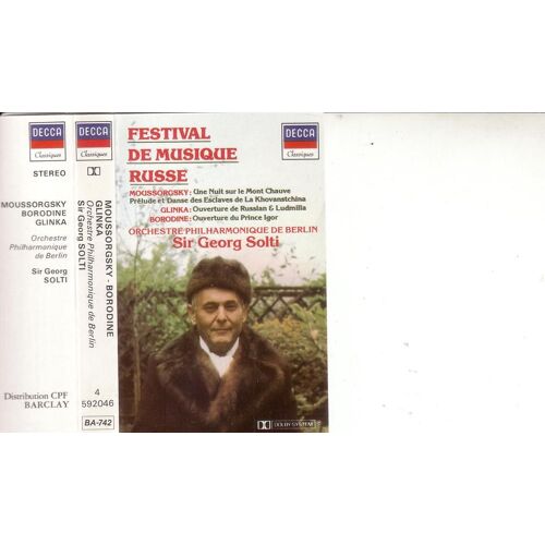 Festival De Musique Russe  Mousorgsky(Une Nuit Sur)(Prélude Et Danse Des Esclaves Khovantchina)Glink