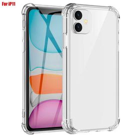Xm Coque De Protection Antishock Silicone En Gel Tpu Avec Absorption Pour Iphone 11 Transparent Anti Chocs Coins Renforcés