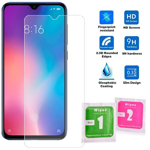 Xm Protecteur D'écran En Verre Trempé Pour Xiaomi Mi 9 Mi 9 9 H 2.5d Pré Mi Um 0.3mm Clair