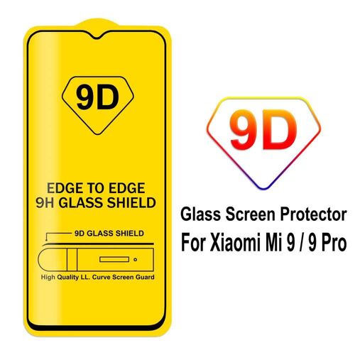 Xm Protecteur D'écran Pour Xiaomi Mi 9/9 Pro Verre Trempé Premium 9h 2.5d 03mm Film Anti Choc Rayures Avant Bord Noir