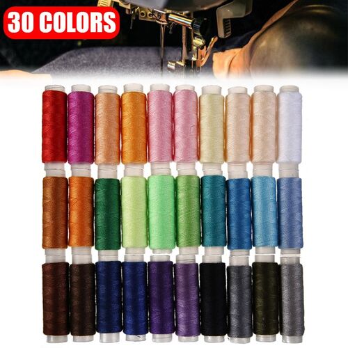 XM 30 pièces/ensemble fil à coudre coloré bricolage ménage Machine à coudre ligne couture point fil Durable pour la couture de tissu dur