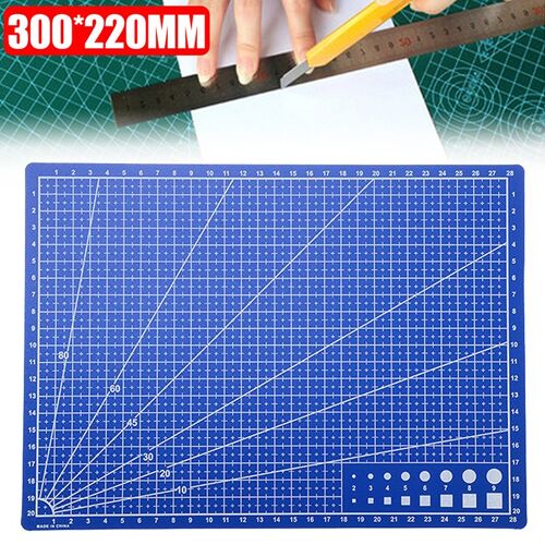 Xm 1pc A4 Double Face Grille Pour Lignes Planche À Découper Tapis Auto-Guérison Papier À Découper Carton Bricolage Durable