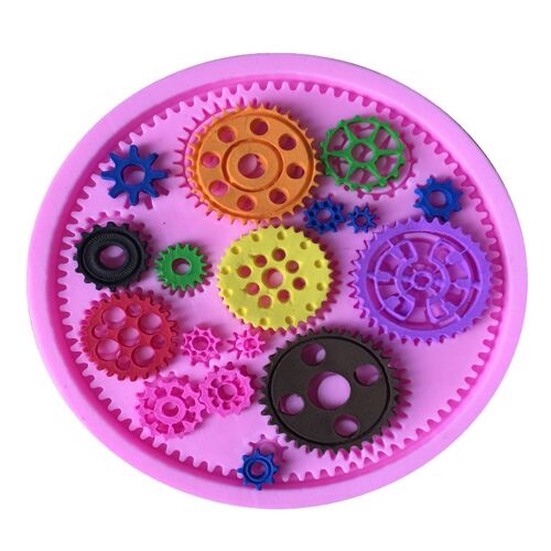 Xm Moule À Gâteaux En Silicone 1 Pièce Moule À Engrenages En Forme De Silicone Moules À Gâteaux Fondant Moule De Décoration De Gâteaux Livraison Gratuite