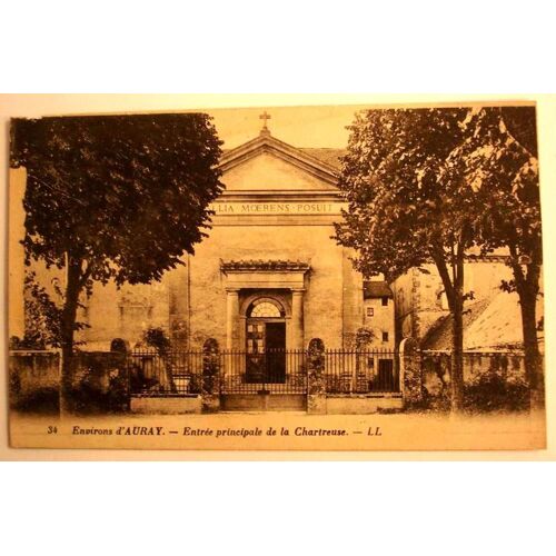 Carte Postale Ancienne Morbihan Environs D Auray Entree Principale De La Chartreuse