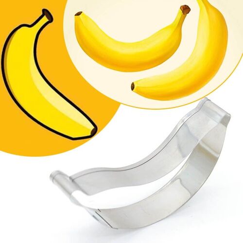 Xm Coupe-Biscuits En Forme De Banane Outils De Décoration Pour Gâteaux Fondant Moule À Gâteaux Pour Anniversaire Et Mariage Accessoires De Cuisine 1 Pièce