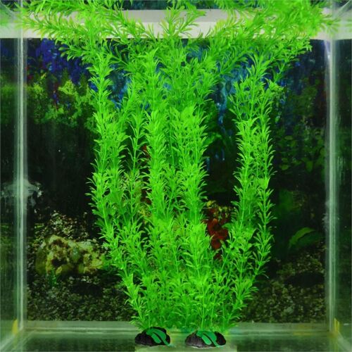 Xm Plante Verte Artificielle 3 Pièces Décoration D'aquarium Pour Aquarium