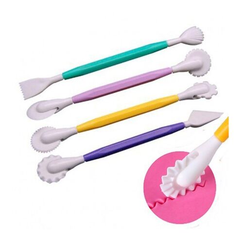 Xm 4 Pièces/Ensemble Sucre Artisanat Fondant Gâteau Pâtisserie Sculpture Cutter Chocolat Décoration Argile Modélisation Plastique Outil De Cuisson