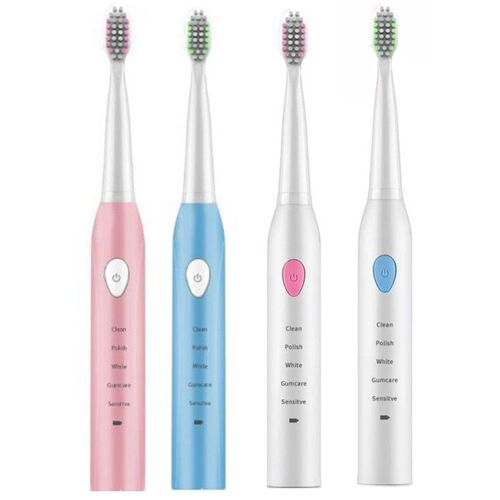 XM Brosse à dents électrique sonique chargeur USB brosse à dents Rechargeable 4 têtes de rechange 5 Modes de nettoyage