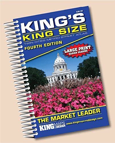 King's Kingsize 4th Edition Twin Cities Street Atlas - 2016