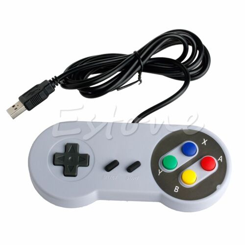 Manette De Jeu Rétro Filaire Usb Snes Pour Nintendo Uk, Joystick
