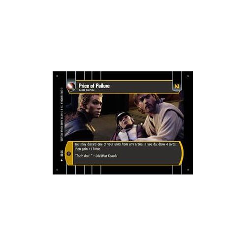 Le Prix De L Echec - Star Wars Wotc - Sith Rising