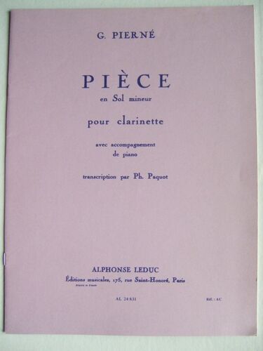 Piece Clarinette En Sib Et Piano