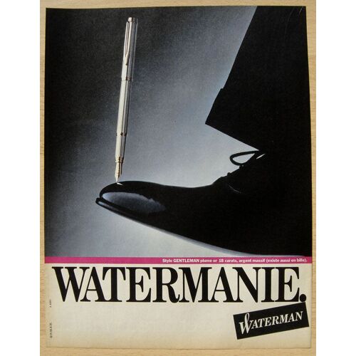 Publicité Papier - Stylo Waterman De 1984