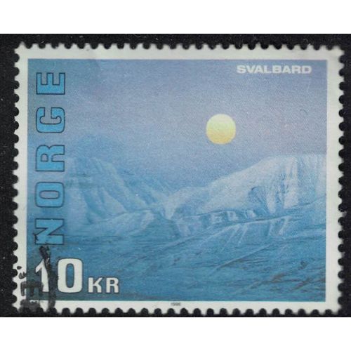 Norvège 1996 Oblitéré Used Archipel De Svalbard Enneigé Su