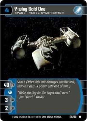 Chasseur Y Wing Yellow Un - Star Wars Wotc - A New Hope