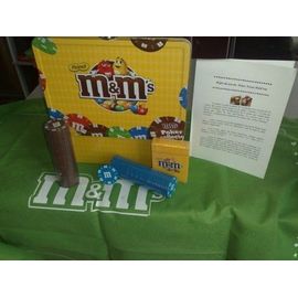 Malette De Poker Collector M&m's  Jetons Mms Tapis, Cartes M Et Ms
