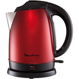 Bouilloire Électrique De 1,7l Sans Fil Avec Base 360° 2000w Rouge Noir