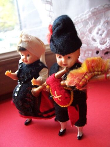 Poupées De Pays "Couple Basque" Année 1960