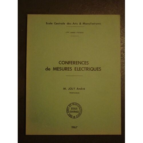 Conférences De Mesures Electriques 1967