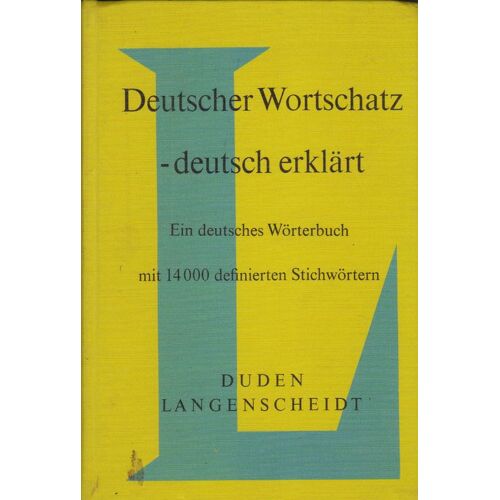 Deutscher Wortschatz, Deutsch Erklart