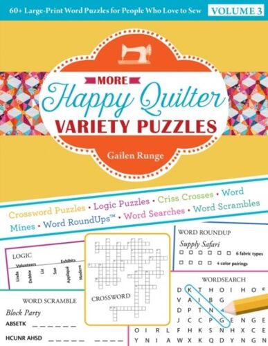 More Happy Quilter Variety Puzzles--Volume 3