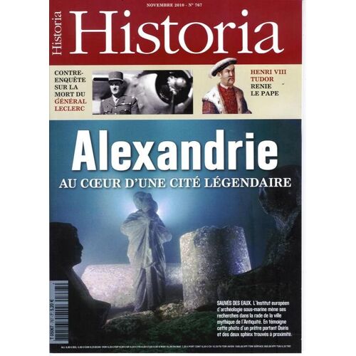Historia  N° 767 : Alexandrie 30p/ Charleville-Mezieres 10p/ Gal Leclerc 5p/ 4p: Aeronavale, Henri Viii/ 2p: Klimt, Or Incas/ 1p: Poilus, La Chaise, Lapidation