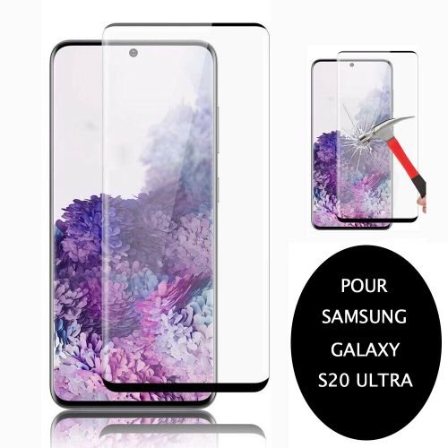 FILM de protection intégrale en verre trempé noir pour Samsung Galaxy S20 ULTRA