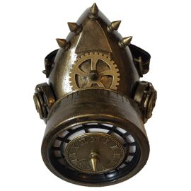 Horloge Steampunk Vintage En Métal Et Bois – Horloge De Table à Engrenages Pour Décoration Salon