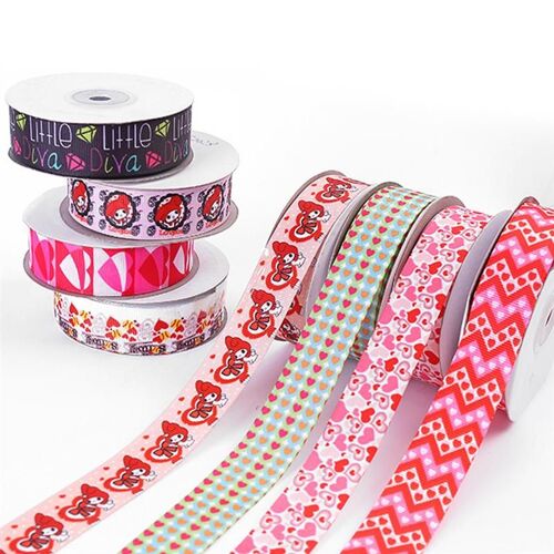 Xm Ruban Imprimé Forme De Coeur 1 Rouleau Bricolage Fournitures De Couture Emballage De Cadeaux Bouquet De Fleurs St Valentin Proposition De Mariage A35