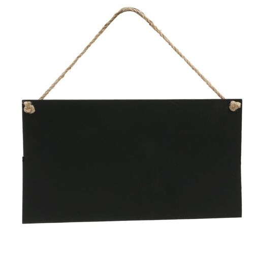 XM Artisanat d'art en bois effaçable 26X14cm Tableaux noirs rectangulaires affichage pour signe de panneau de messages décoration de fête de mariage A3