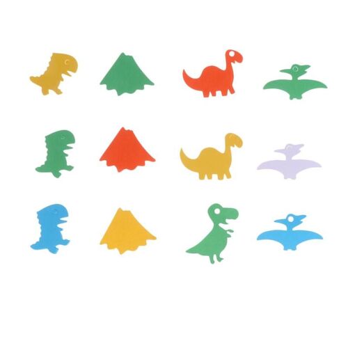 Xm 1 Paquet De Confettis Dessin Animé Couleur Mixte Dinosaure Atmosphère Confettis Pour Fête D'anniversaire Festival Bébé Douche Fête Fournitures A2