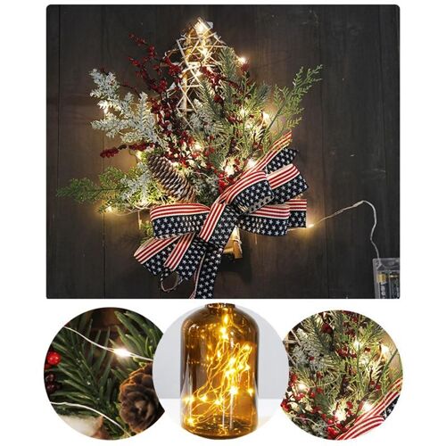 XM Plante simulée ornement décoratif suspendu ornement faux Bouquet de fleurs plantes artificielles pour noël d'anniversaire