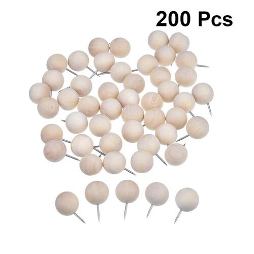 Xm Goupilles De Poussée En Bois Photos Épingles De Pouce Rondes Calendrier Bricolage Outil De Décoration Taques Pour Le Bureau Bricolage Artisanat D'art A3 200 Pièces
