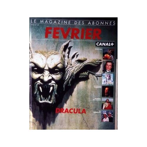 Canal Plus Magazine Février 1995  N° 89 : Dracula, Des Hommes D'honneur, Les Marmottes...