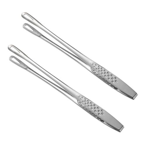 XM Pince à nourriture en acier inoxydable de 2 pièces pince de Barbecue de Style japonais pince de service de cuisine pour Steak de poisson frit